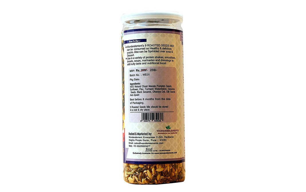 Wonderelements 9 Roasted Seeds Mix    Jar  150 grams